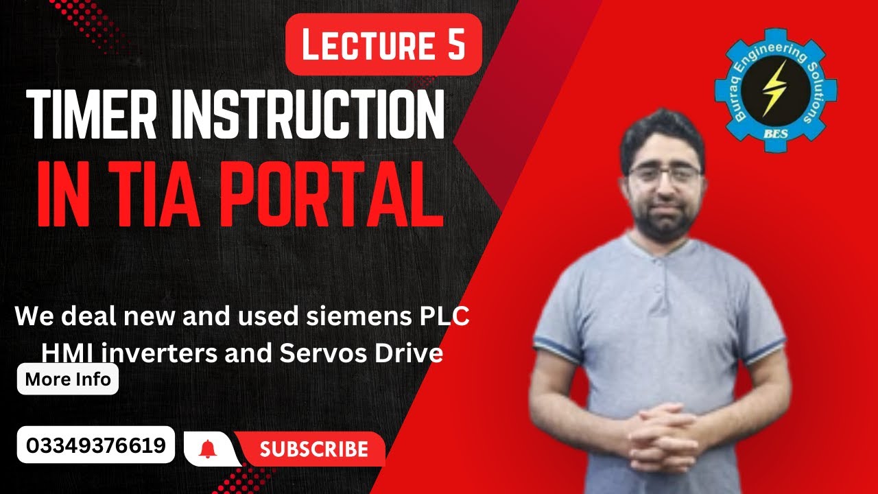 Timers Instruction in TIA PORTAL | on delay timer | off delay timer ...