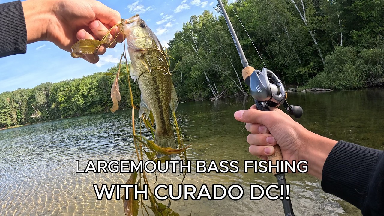 FISHING at NORTH TWIN LAKE for LARGEMOUTH BASS!!!  ( I actually catch fish!!!)