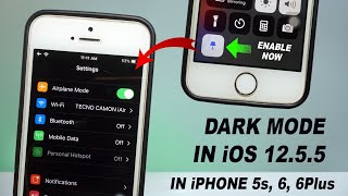 Official Ture Dark Mode in iOS 12.5.5 on iPhone 5s, 6, 6 Plus 🔥🔥. Enable Right Now in the Settings.