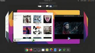 Gnome 41 with Desktop Cube à la Compiz