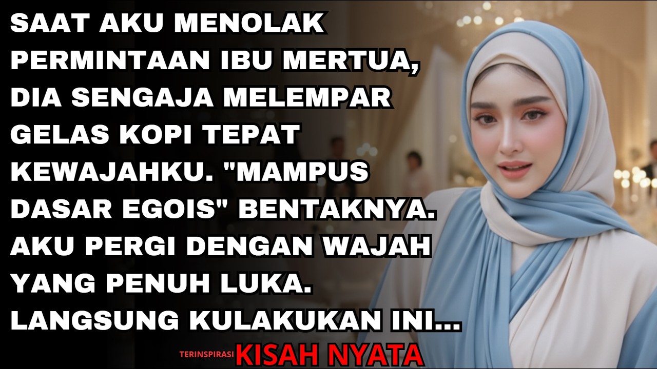 IBU MERTUAKU MELEMPAR GELAS KOPI TEPAT KEWAJAHKU SAMPAI LUKA  - LANGSUNG KUBALAS DIA DENGAN CARA INI