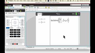Solve Linear System using TI-Nspire linSolve