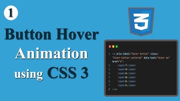 Button Hover animation using CSS3