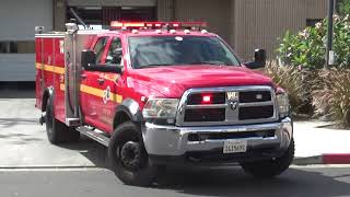 LACoFD Engine 9 and Squad 16 Responding
