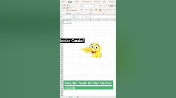 Simplified Serial Number Creation in Seconds | Generate Serial Numbers | Simplified Method | #shorts