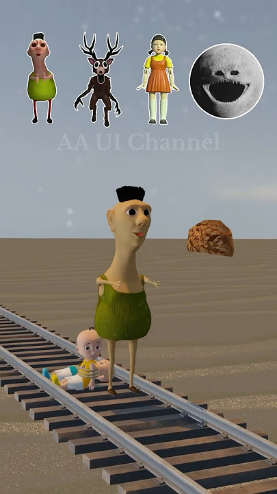 Siapa yang bisa menyelamatkan Upin Ipin di tabrak kereta⁉️😱