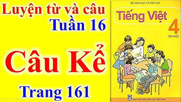 Tiếng Việt Lớp 4 Tuần 16 Luyện Từ Và Câu – Câu Kể – Trang 161