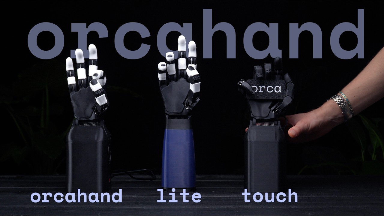 Video thumbnail: ORCA Dexterity announces three new open source robotic hands