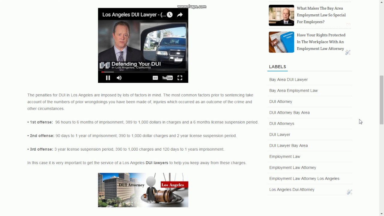 Contact DUI Los Angeles Lawyer For Your DUI Case