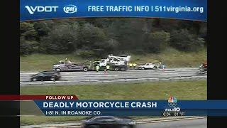 Salem woman dies in I-81 motorcycle crash