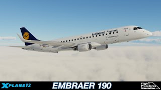 : Flight Procedures Simulation  EMBRAER 190 - Lufthansa - EGLL - EDDF - RNP RNAV - Flight Procedures