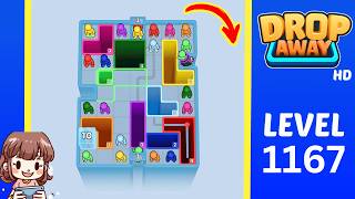Drop Away Level 1167 Solution Walkthrough
