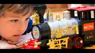 Christmas Santa Train with Sound, Light, and Real Smoke by MOTA