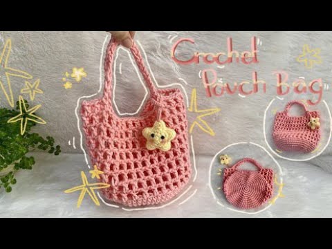 CROCHET BAG : How To Crochet Mini Net Bag | Easy Mesh Bag Crochet Free ...