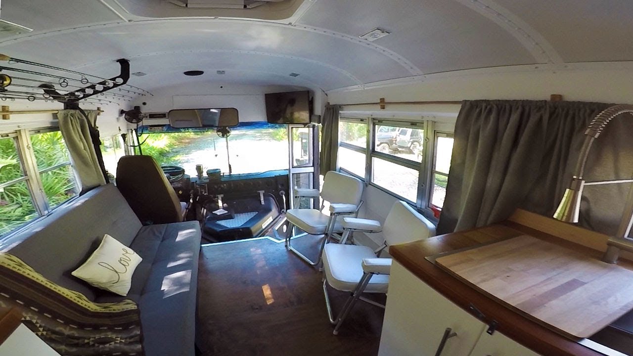 1998 blue bird school bus conversion for fishing enthusiasts youtube