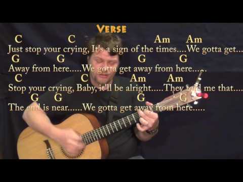 Sign Of The Times (Harry Styles) Strum Guitar Cover Lesson in C with Chords/Lyrics