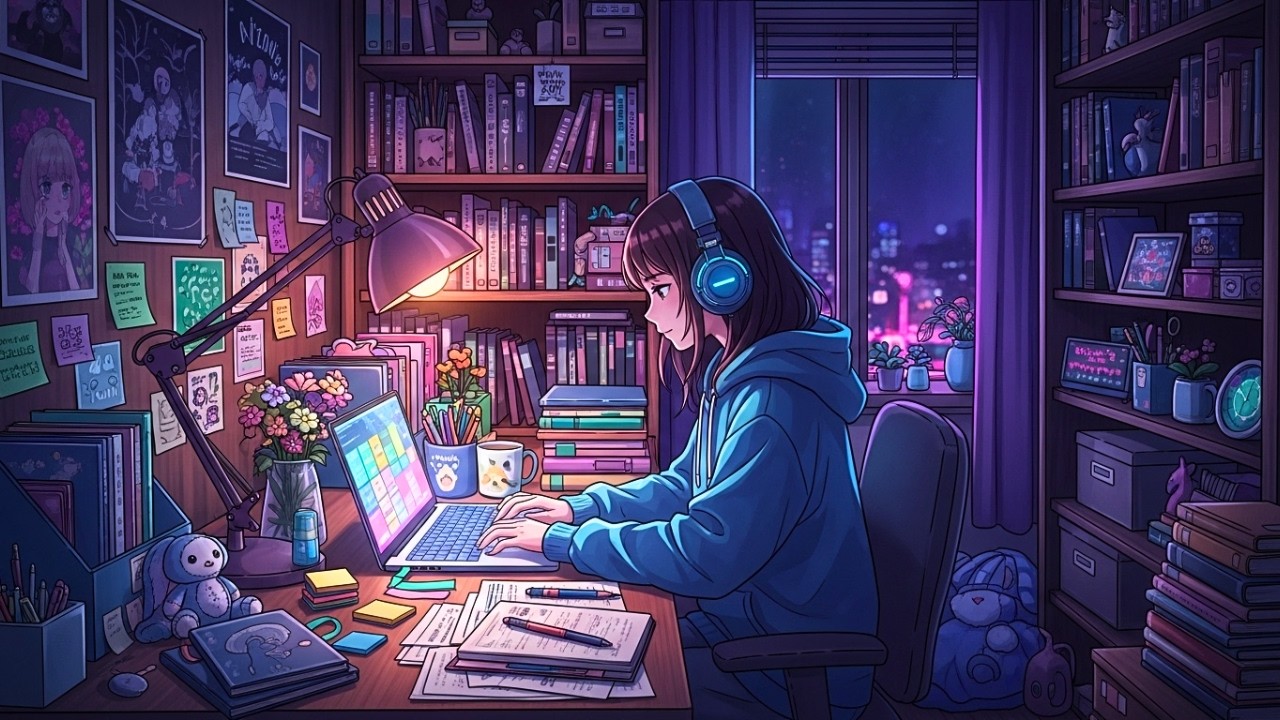 1 A.M. Lofi Hip Hop Mix 📚 Chill Beats for Studying, Quiet Focus & Productivity