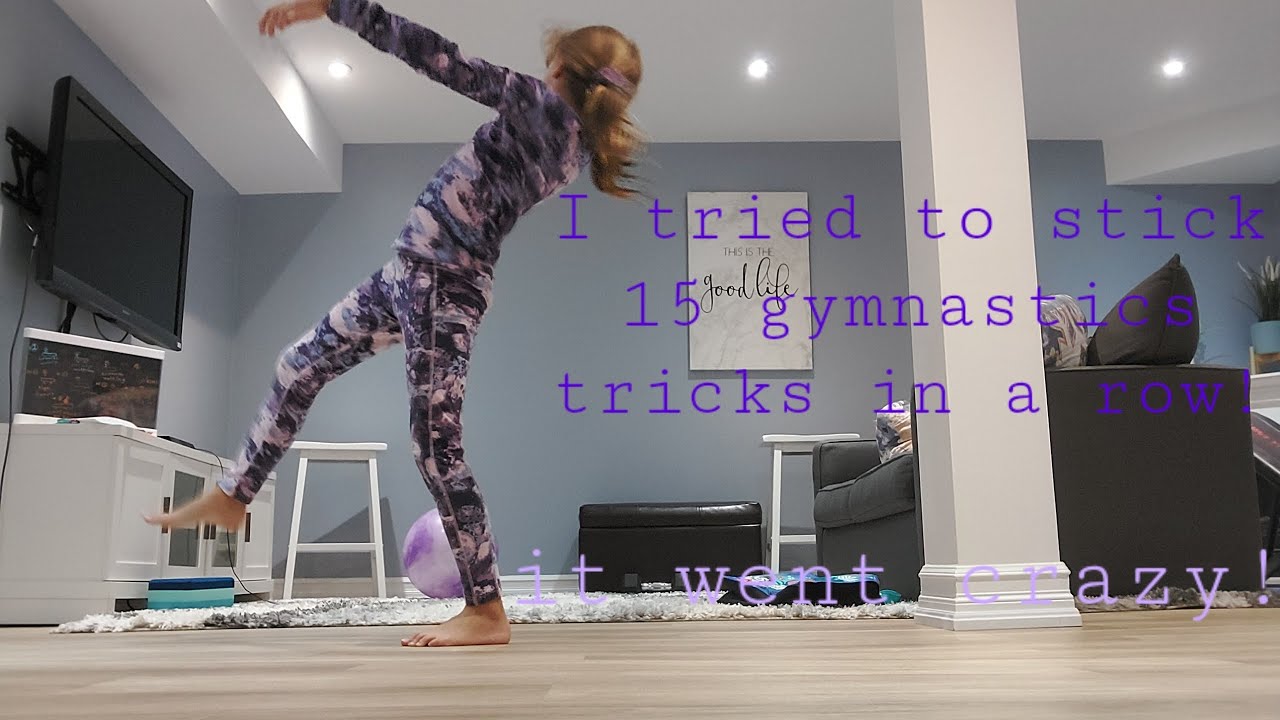 Prone Rocking Stunt I tried 15 different gymnastics tricks and stuck them all in a row ...