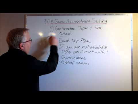 B2B Sales: Appointment Setting With Customers