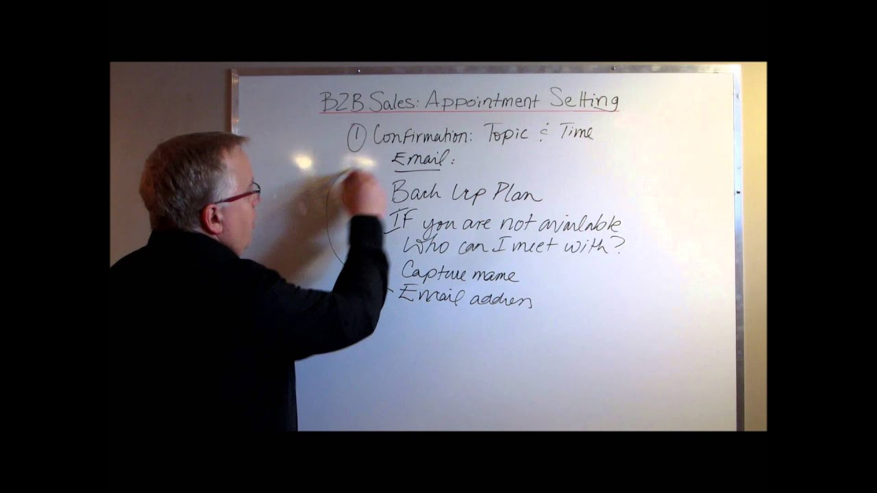 B2B Sales: Appointment Setting With Customers - YouTube