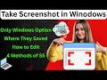 How to Take Screenshot Using Only Windows Options | Screenshot On PC, Laptop, Computer Tutorial