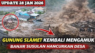 Download Lagu ASTAGHFIRULLAH‼️ BANJIR BANDANG SUSULAN GUNUNG SLAMET MENGAMUK! Batu Raksasa HANCURKAN Desa Penakir MP3