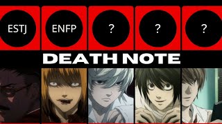 The MBTI® Types of Death Note Characters