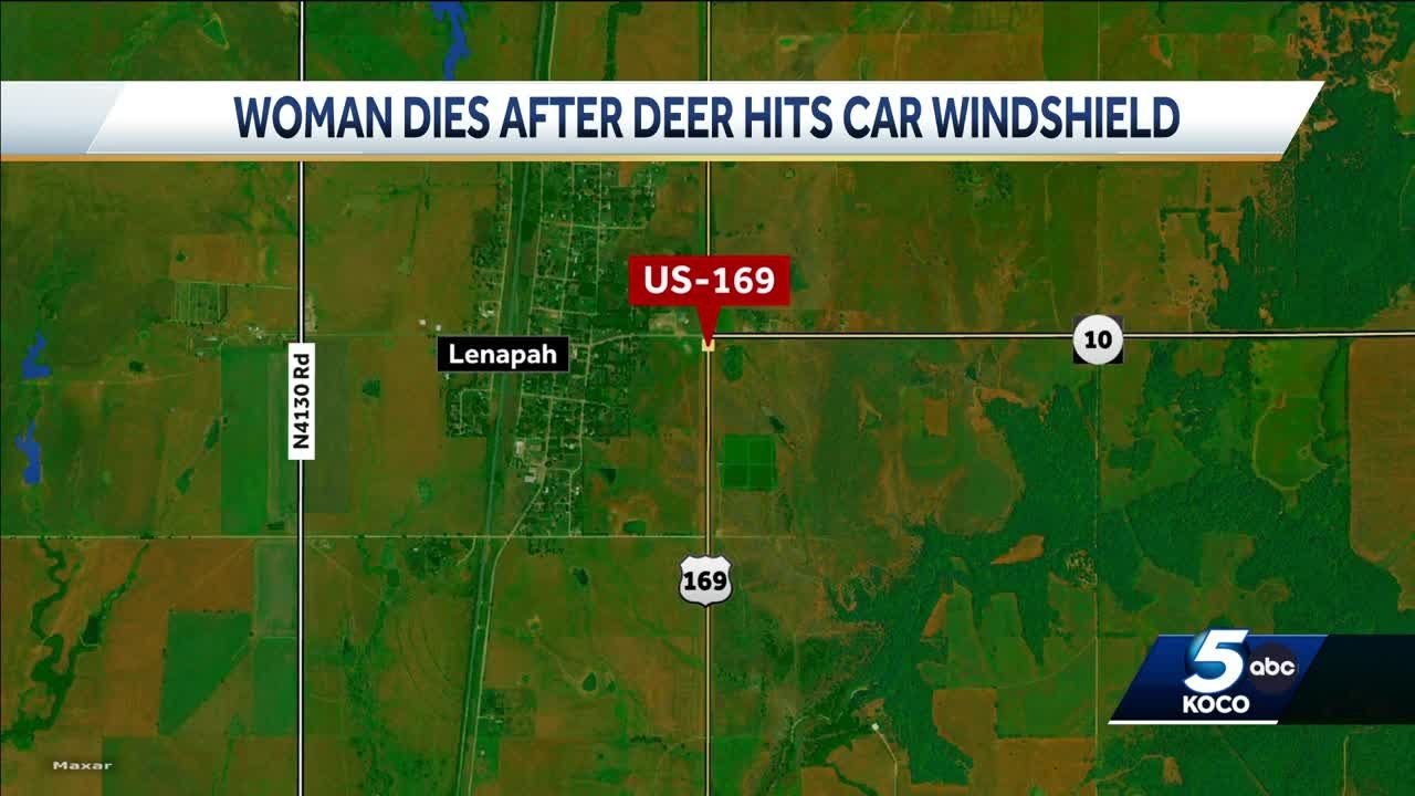 OHP: Woman dies after deer hits car windshield on northeastern Oklahoma ...