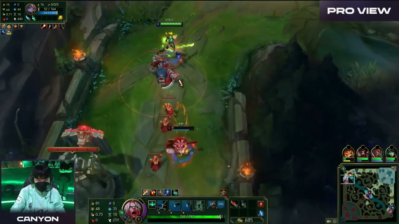 Damwon Canyon tilts at 1 HP escape