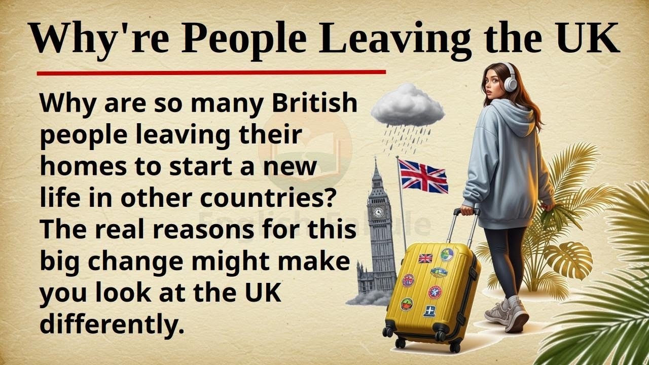 Why're People Leaving the UK? || 🇬🇧✈️ Learn English Through Story Level 2 || Graded Reader