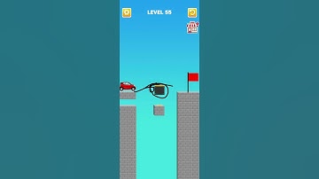 Draw Bridge puzzle level 55 #short #shorts #shortvideo #gameplay #game #gaming #games #drawing#draw