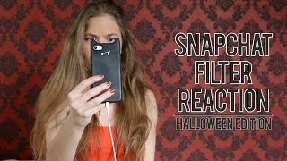 Snapchat Filter Reaction | Halloween Edition