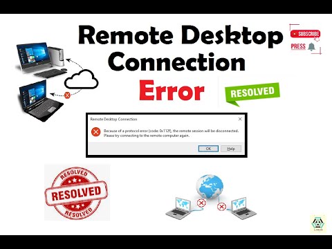Because of a protocol error (code: 0x112f), the remote session will be disconnected | RDP error