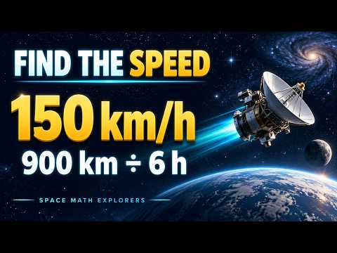 Rearrange d = rt to Find Speed | 900 ÷ 6 = 150 km/h (TG-V9-021)