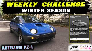 Weekly Challenge WINTER SEASON Forza Horizon 6 | AutoZOOM ! Touge Race | AUTOZAM AZ-1