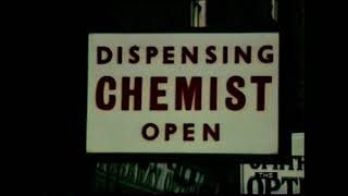 1970s Stock Shots | Chemist Signs | 1970s High street | Dispensary | Today | 1970