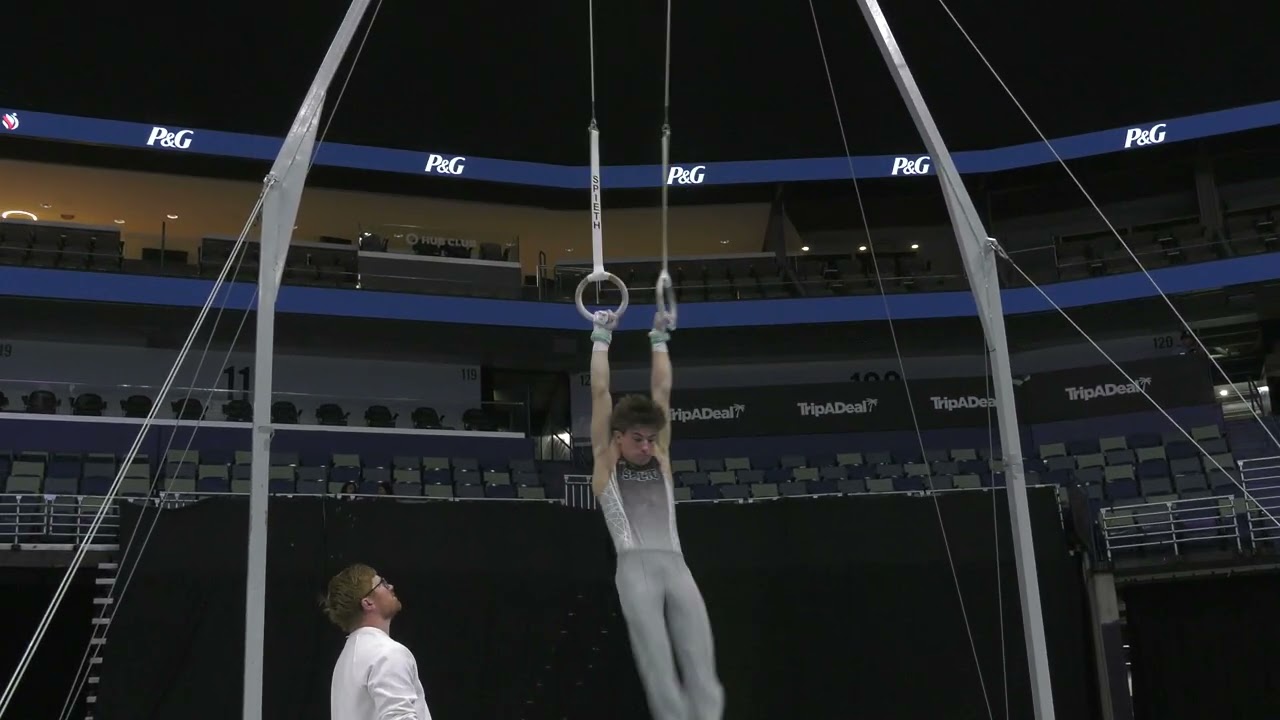 Anthony Ruscheinsky  - Still Rings -  2025 Xfinity U.S. Championships  - Junior Men Day 1