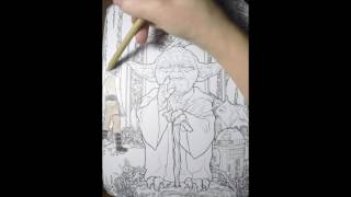 Yoda Coloring Time Lapse