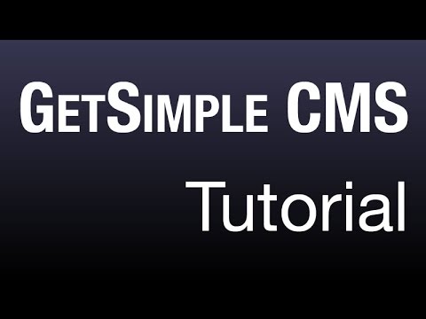Update New GetSimple CMS Tutorial 05 Seite barbeiten