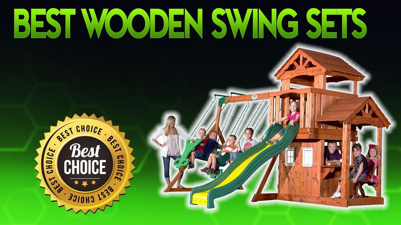 Best Wooden Swing Sets 2020 Wooden Swing Set Review YouTube