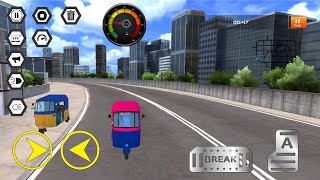 Mountain Auto Tuk Tuk Rickshaw || New Games 2023 || Three Wheel Game screenshot 4