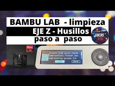 💫 Limpieza Husillos 💫 #impresion3d #bambulab