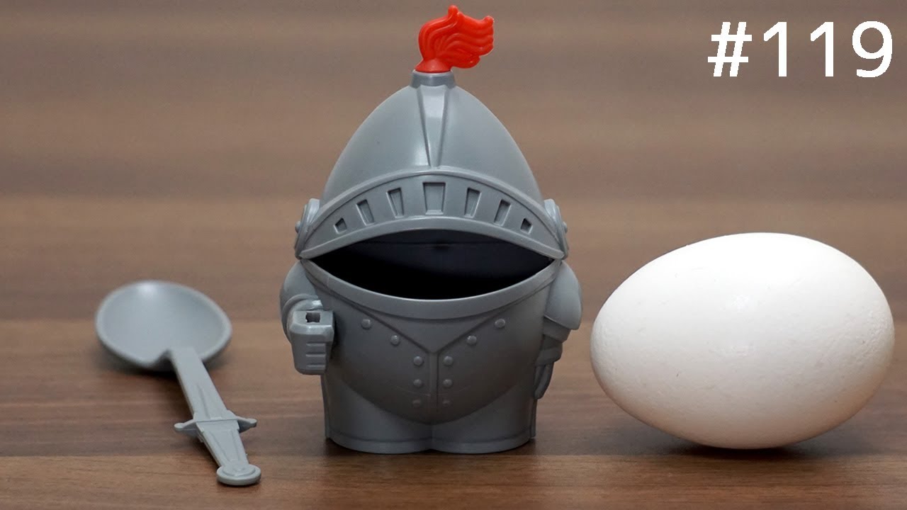 ゆで卵の騎士。PELEG DESIGN ARTHUR Egg Cup - YouTube