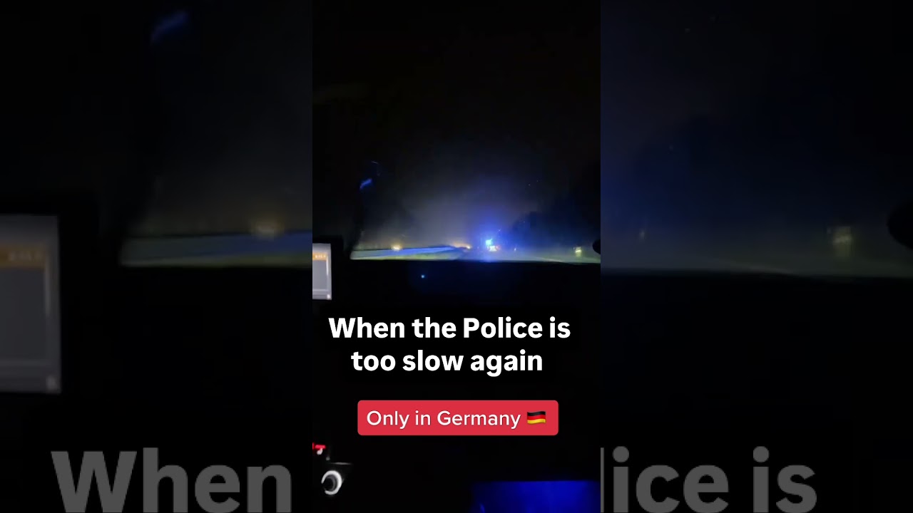 Passing Police at 210kmh+ on German Autobahn!! Perfectly legal!!