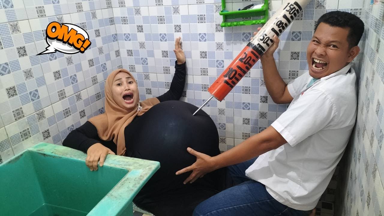 Drama Lucu 😂🥰😘 Ibu Hamil Melahirkan Di Kamar Mandi