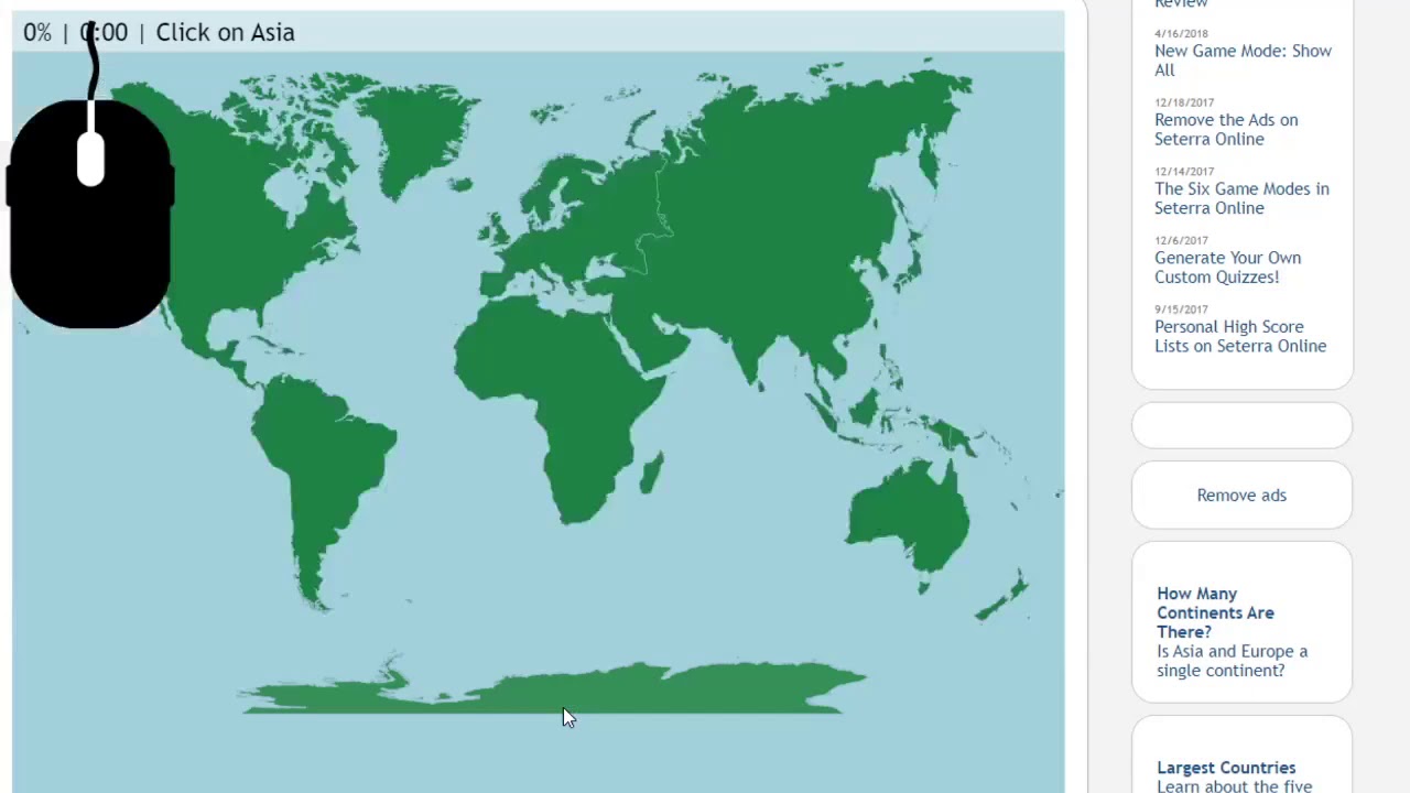 Seterra World Continents Pin In 0 02 YouTube Seterra world continents pin in 0 02 youtube