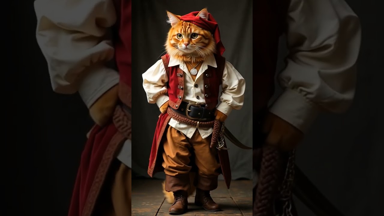 Meow-jack Sparrow: The Purr-fect Pirate! �💀"**