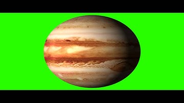 Jupiter Rotate - Green Screen Animation - Free Royalty Footage