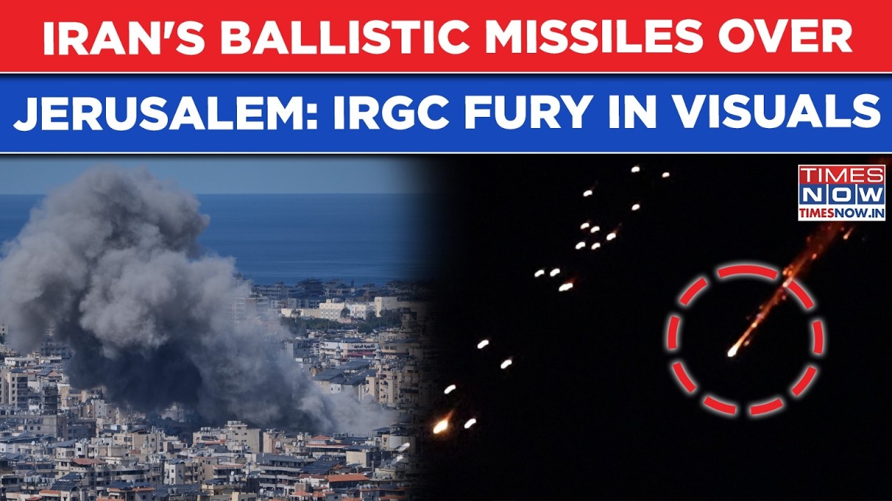 Iran's Ballistic Missiles Over Jerusalem On Cam: IRGC 'Bomblets' Strike US Bases, Israel? Watch