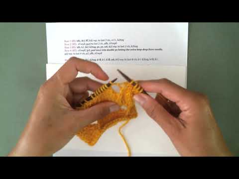 KnitChats - Custom Video Demo for Cheryl:   K1, K1B into YO, K1